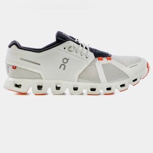 ON CLOUD 5 PUSH WHITE/FLAME MENS RUNNING SHOES